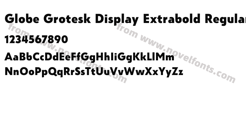 Globe Grotesk Display Extrabold RegularPreview