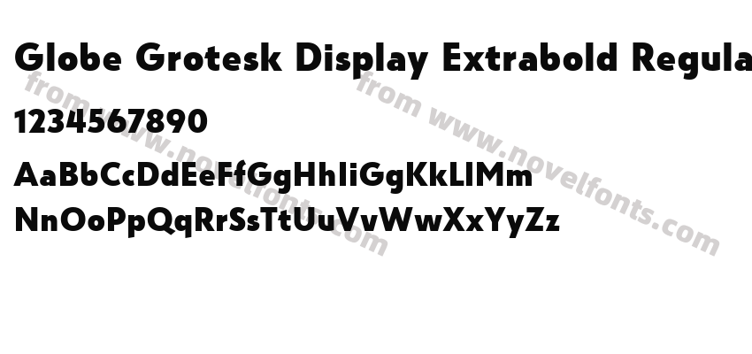 Globe Grotesk Display Extrabold RegularPreview