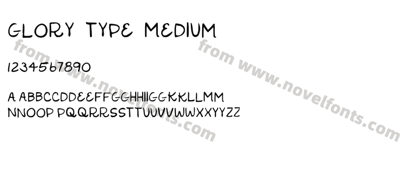 Glory Type MediumPreview