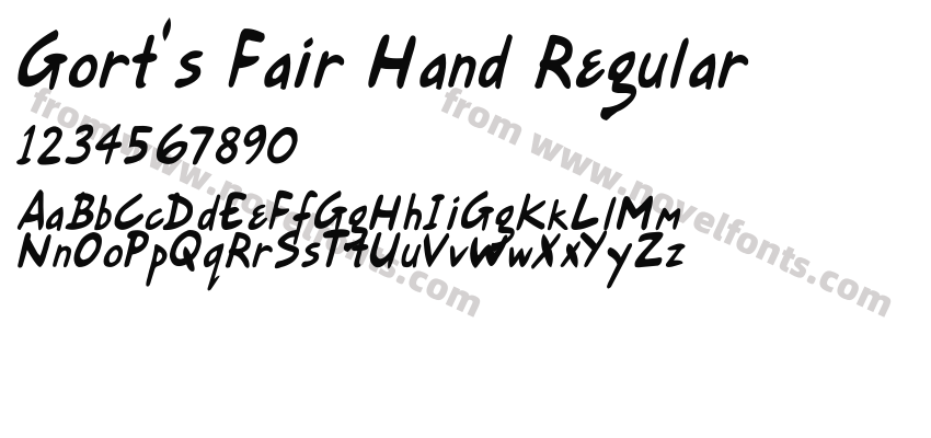 Gort's Fair Hand RegularPreview