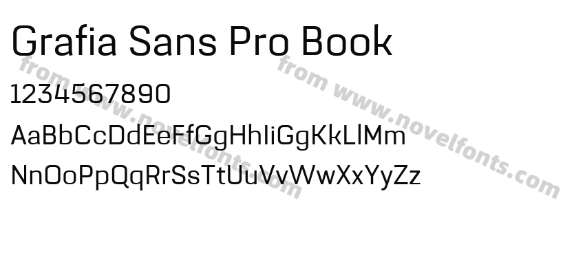 Grafia Sans Pro BookPreview
