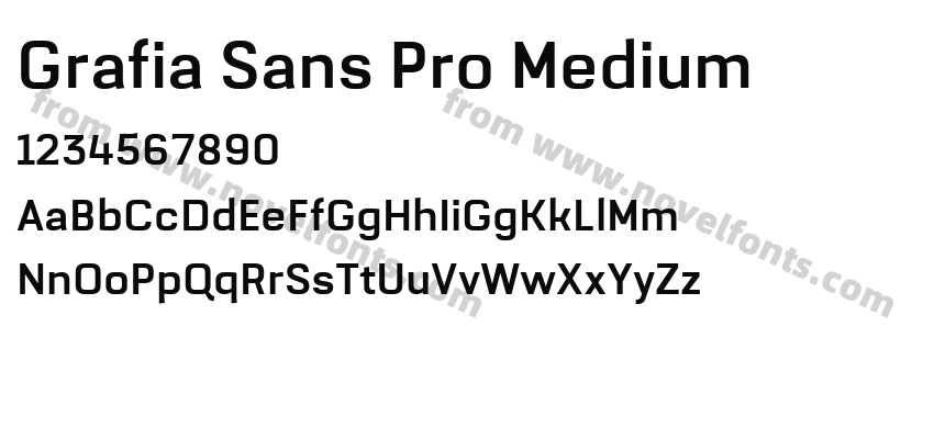 Grafia Sans Pro MediumPreview