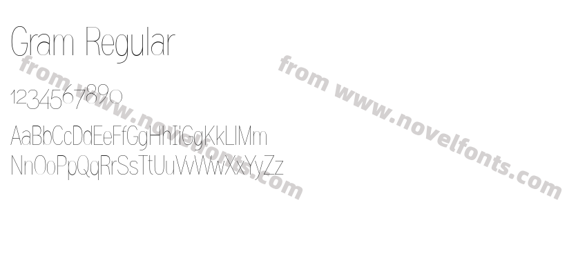 Gram RegularPreview