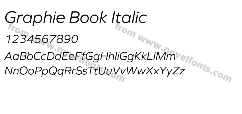 Graphie Book ItalicPreview