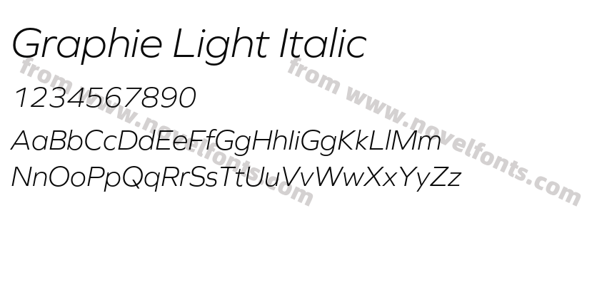 Graphie Light ItalicPreview