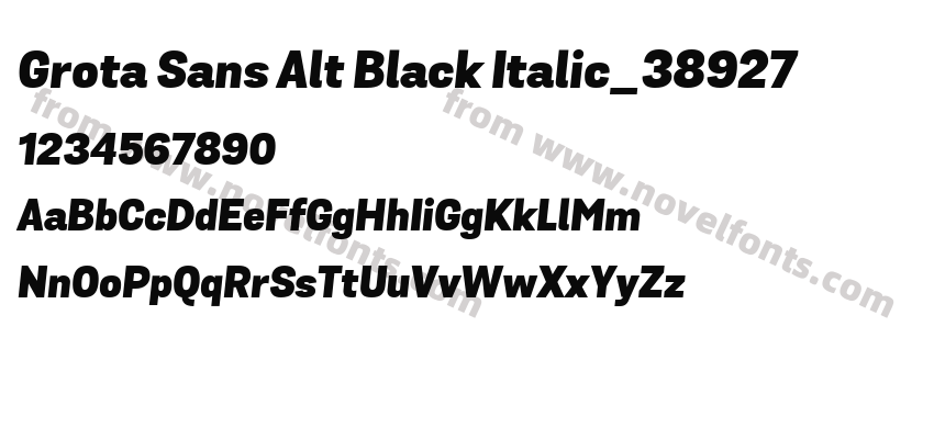 Grota Sans Alt Black Italic_38927Preview