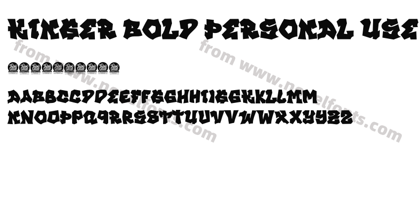 KINGER BOLD PERSONAL USEPreview