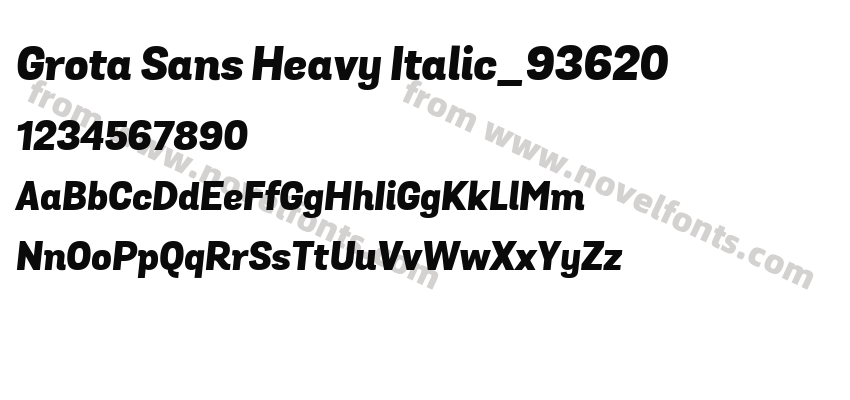 Grota Sans Heavy Italic_93620Preview