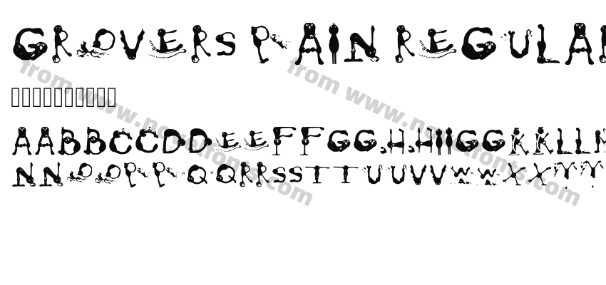 Grovers Pain RegularPreview