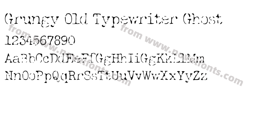 Grungy Old Typewriter GhostPreview