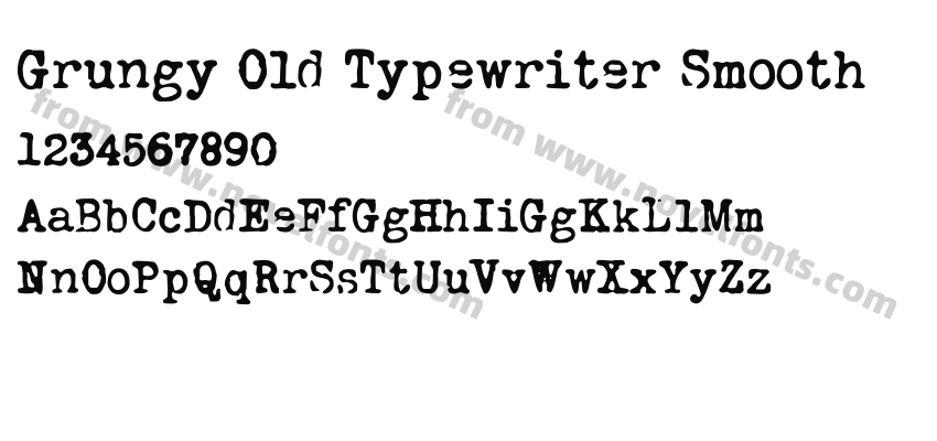 Grungy Old Typewriter SmoothPreview