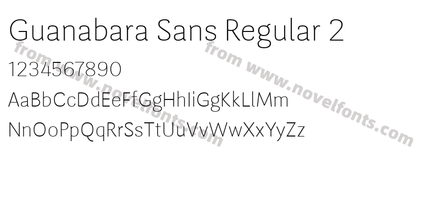 Guanabara Sans Regular 2Preview