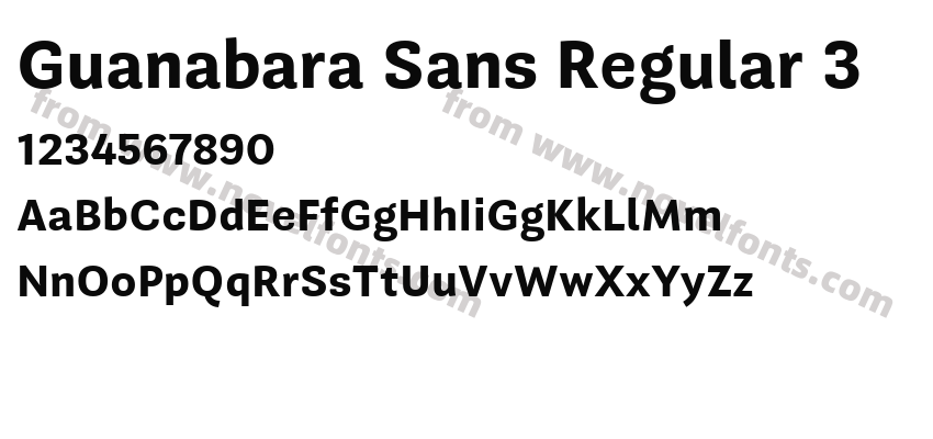 Guanabara Sans Regular 3Preview