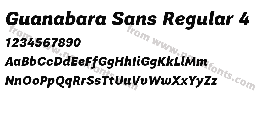 Guanabara Sans Regular 4Preview