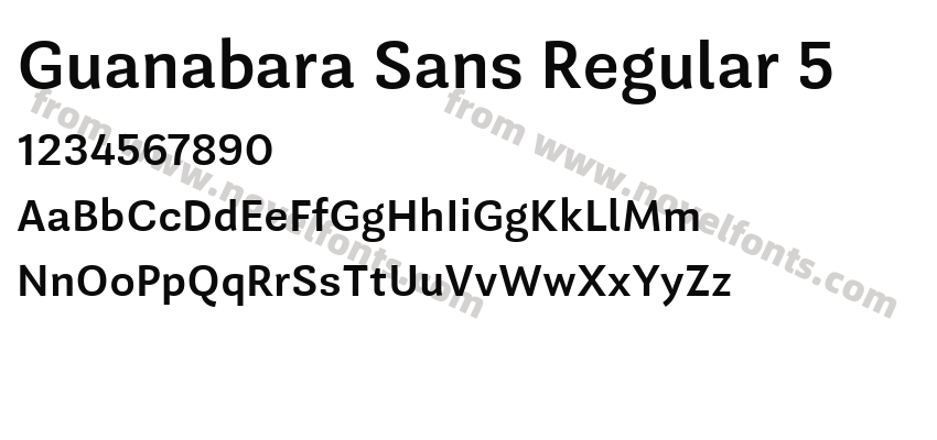 Guanabara Sans Regular 5Preview