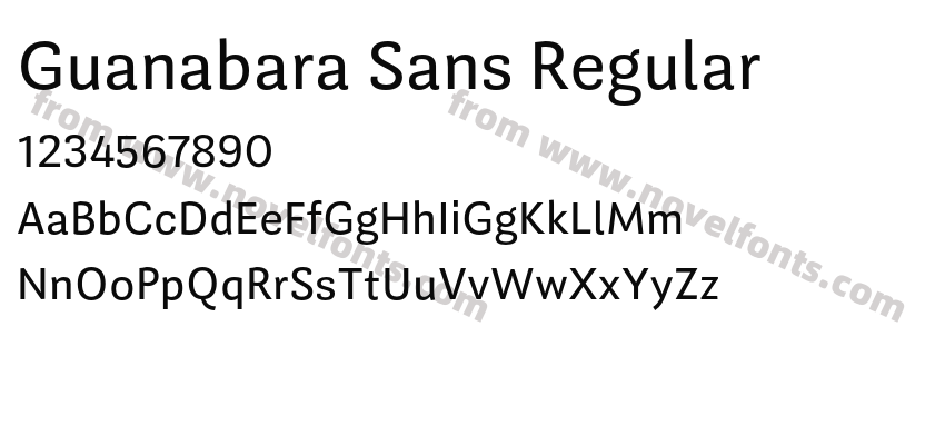 Guanabara Sans RegularPreview