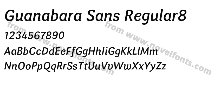 Guanabara Sans Regular8Preview