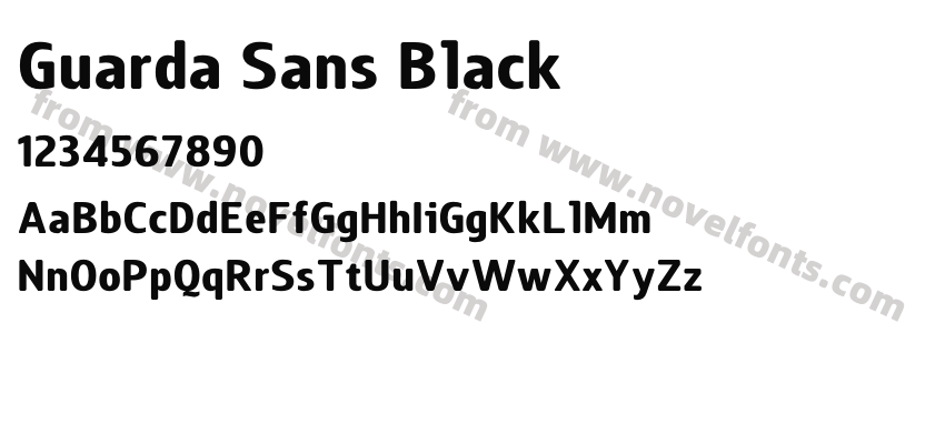 Guarda Sans BlackPreview