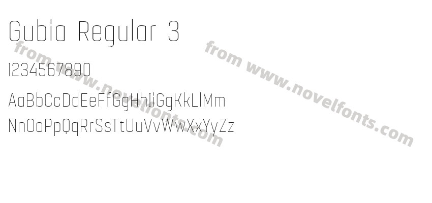 Gubia Regular 3Preview
