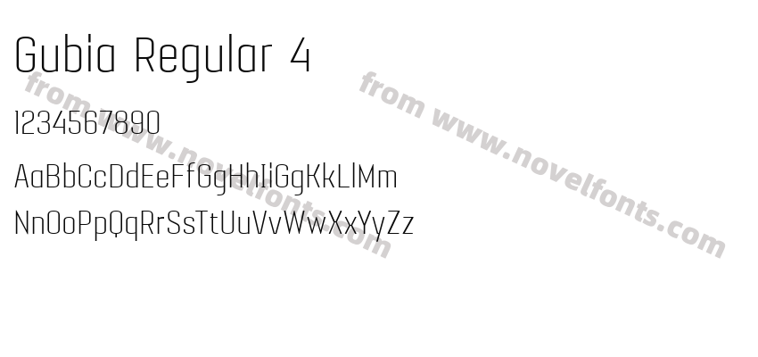 Gubia Regular 4Preview