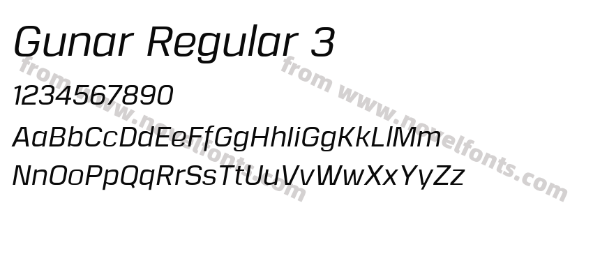 Gunar Regular 3Preview