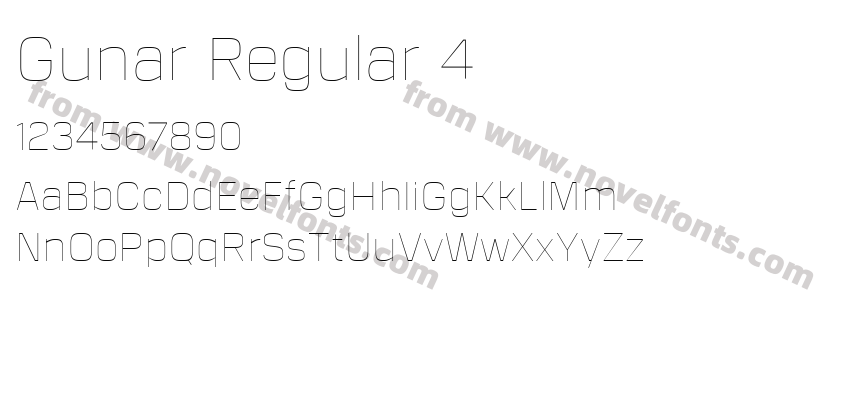 Gunar Regular 4Preview
