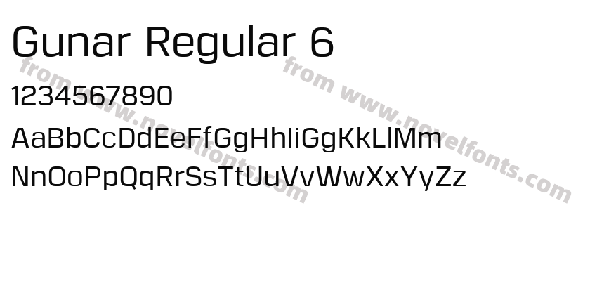 Gunar Regular 6Preview