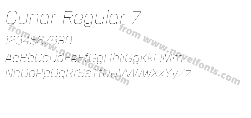 Gunar Regular 7Preview