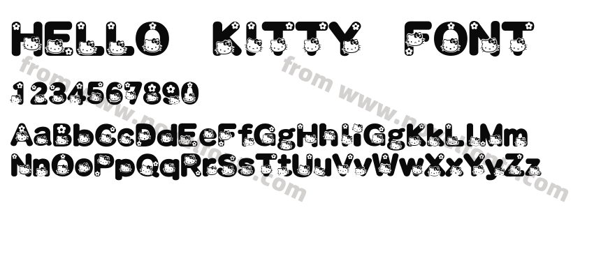 HELLO KITTY FONTPreview