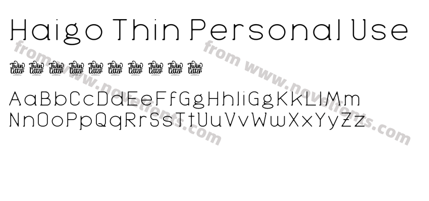 Haigo Thin Personal UsePreview