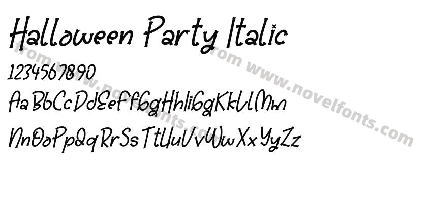 Halloween Party ItalicPreview