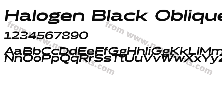 Halogen Black ObliquePreview