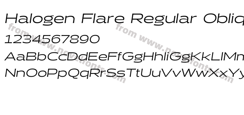 Halogen Flare Regular ObliquePreview
