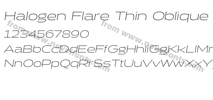 Halogen Flare Thin ObliquePreview
