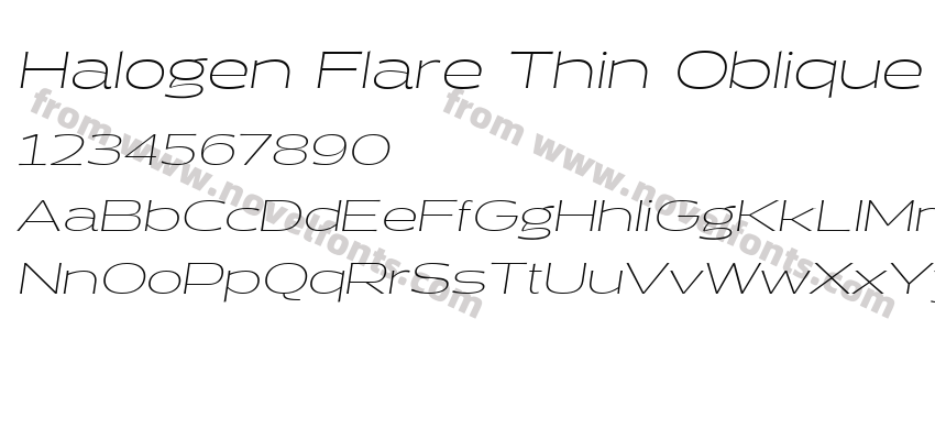 Halogen Flare Thin ObliquePreview
