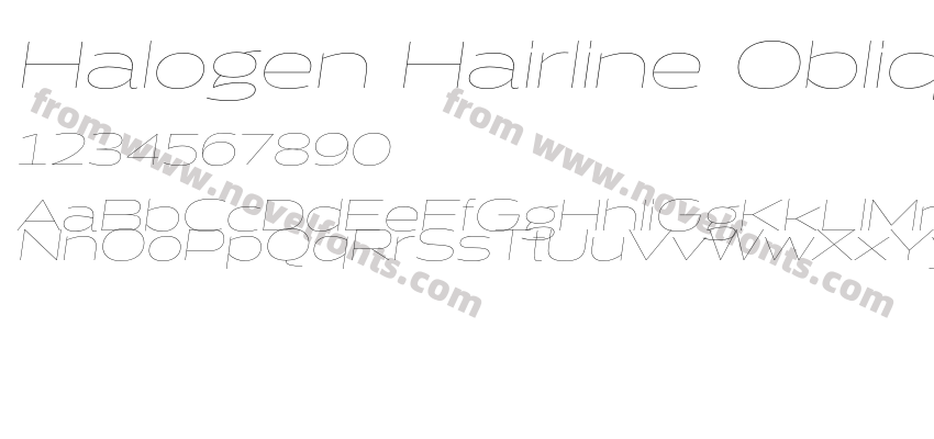 Halogen Hairline ObliquePreview