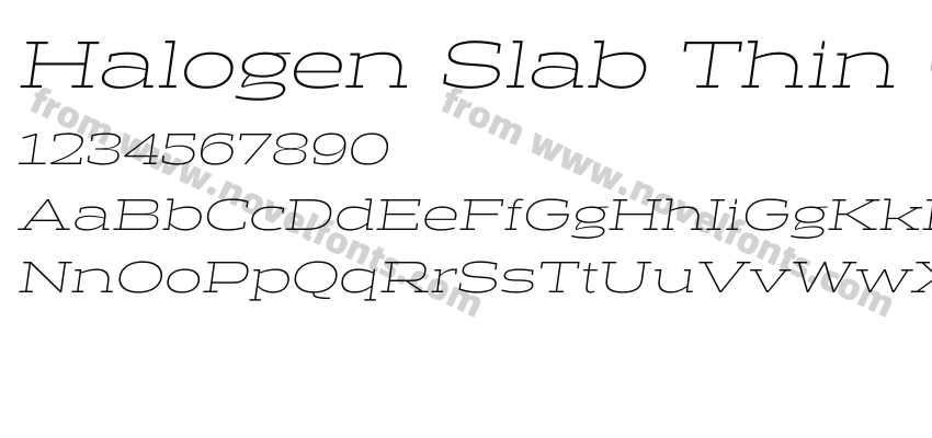 Halogen Slab Thin ObliquePreview