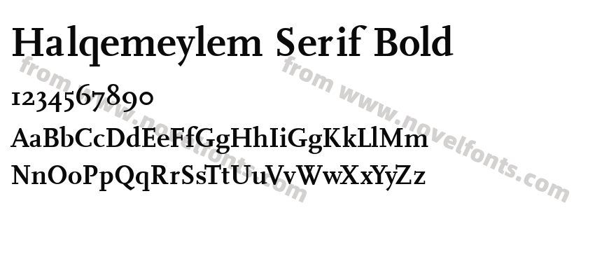 Halqemeylem Serif BoldPreview