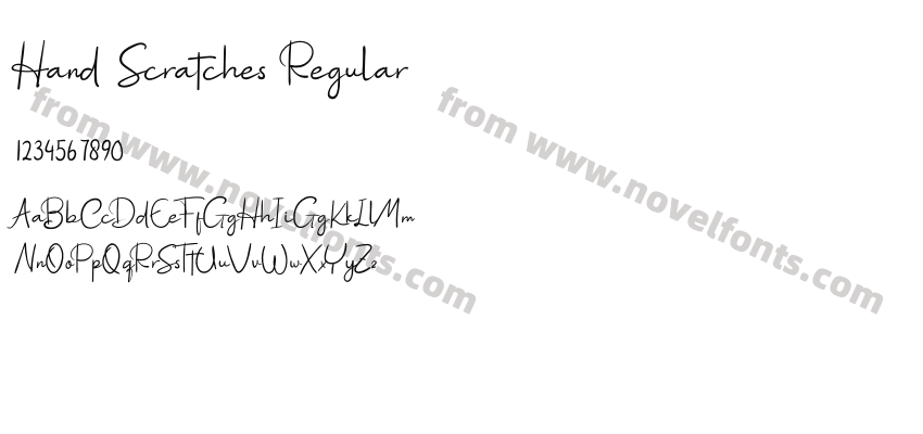 Hand Scratches RegularPreview