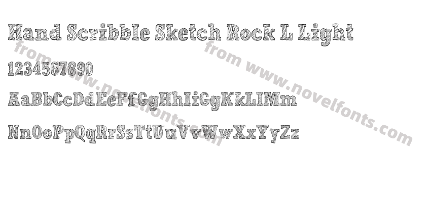 Hand Scribble Sketch Rock L LightPreview