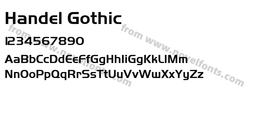 Handel GothicPreview