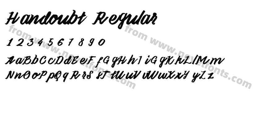 Handoubt RegularPreview