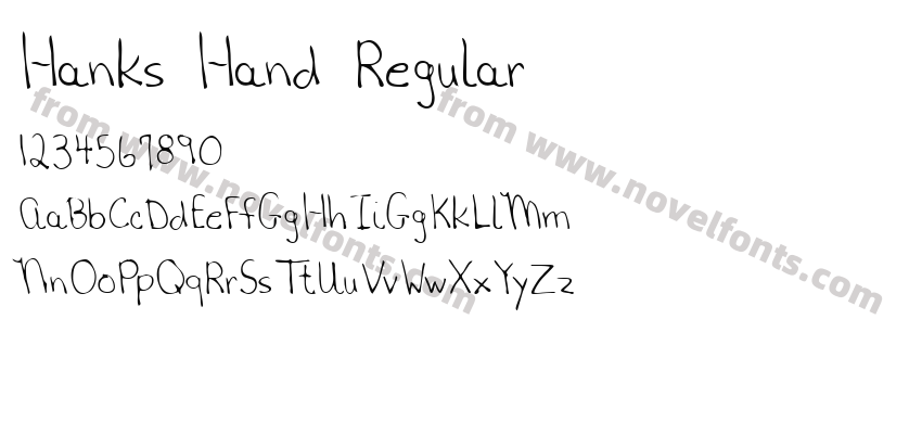 Hanks Hand RegularPreview