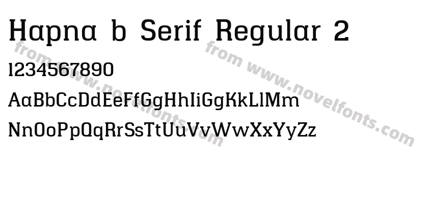 Hapna b Serif Regular 2Preview
