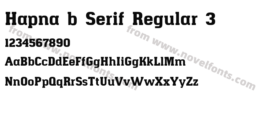 Hapna b Serif Regular 3Preview