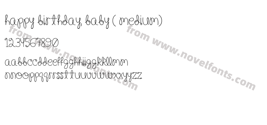 Happy Birthday, Baby ( Medium)Preview