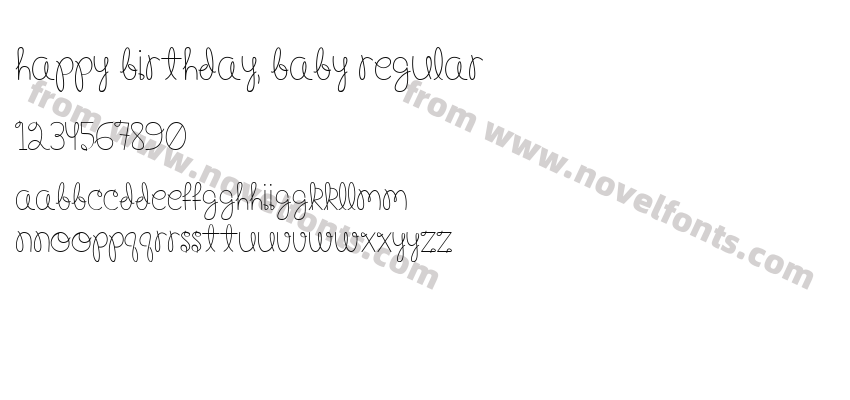 Happy Birthday, Baby RegularPreview