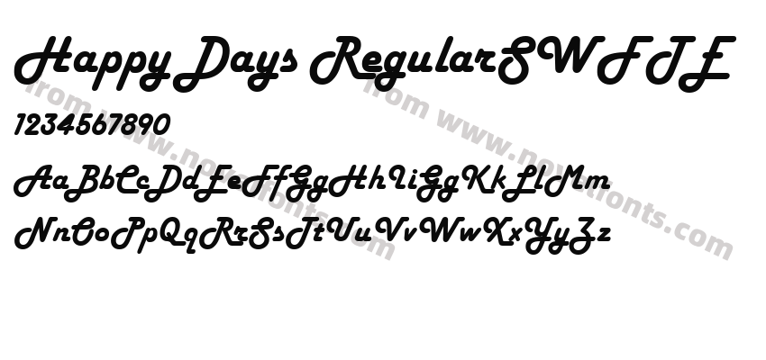 Happy Days RegularSWFTEPreview