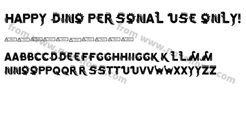 Happy Dino PERSONAL USE ONLY!Preview