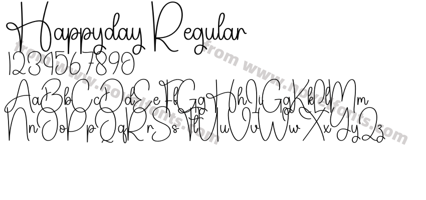 Happyday RegularPreview